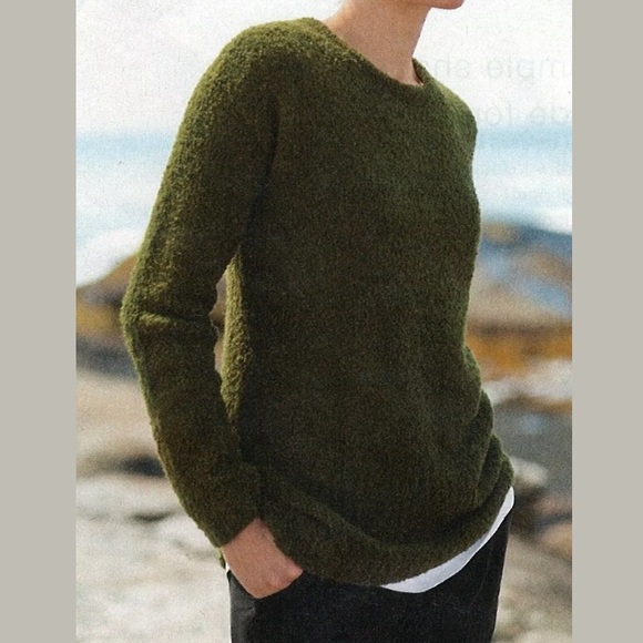 J. Jill Sweaters - Pure Jill plush bouclé pullover sweater green XL